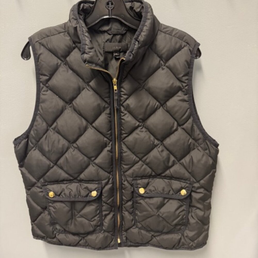 J Crew Puffer Vest Black XL